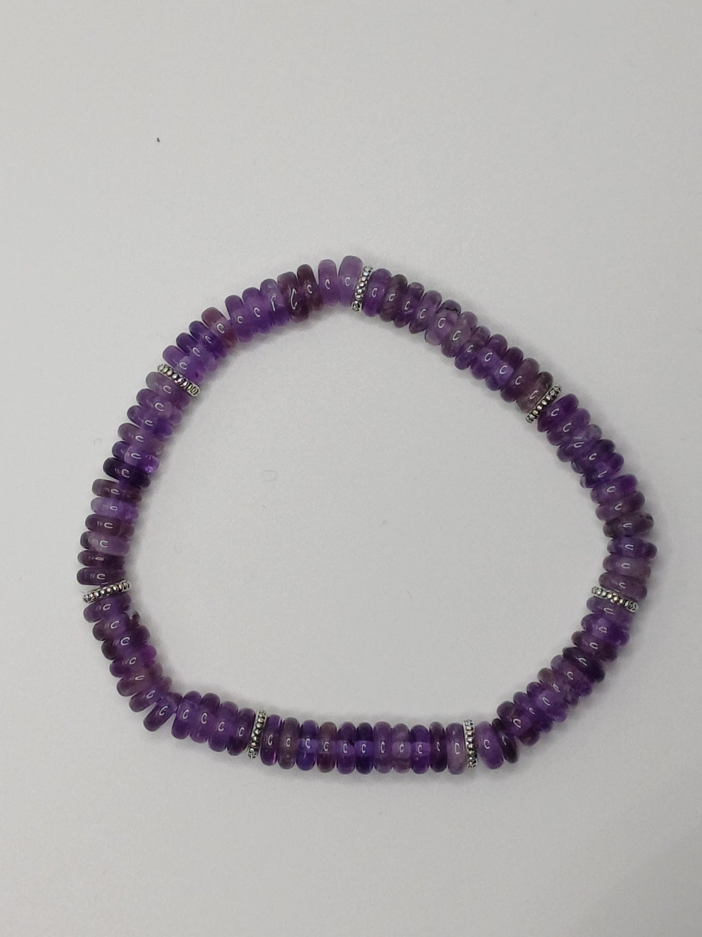 Disc Amethyst Bracelet