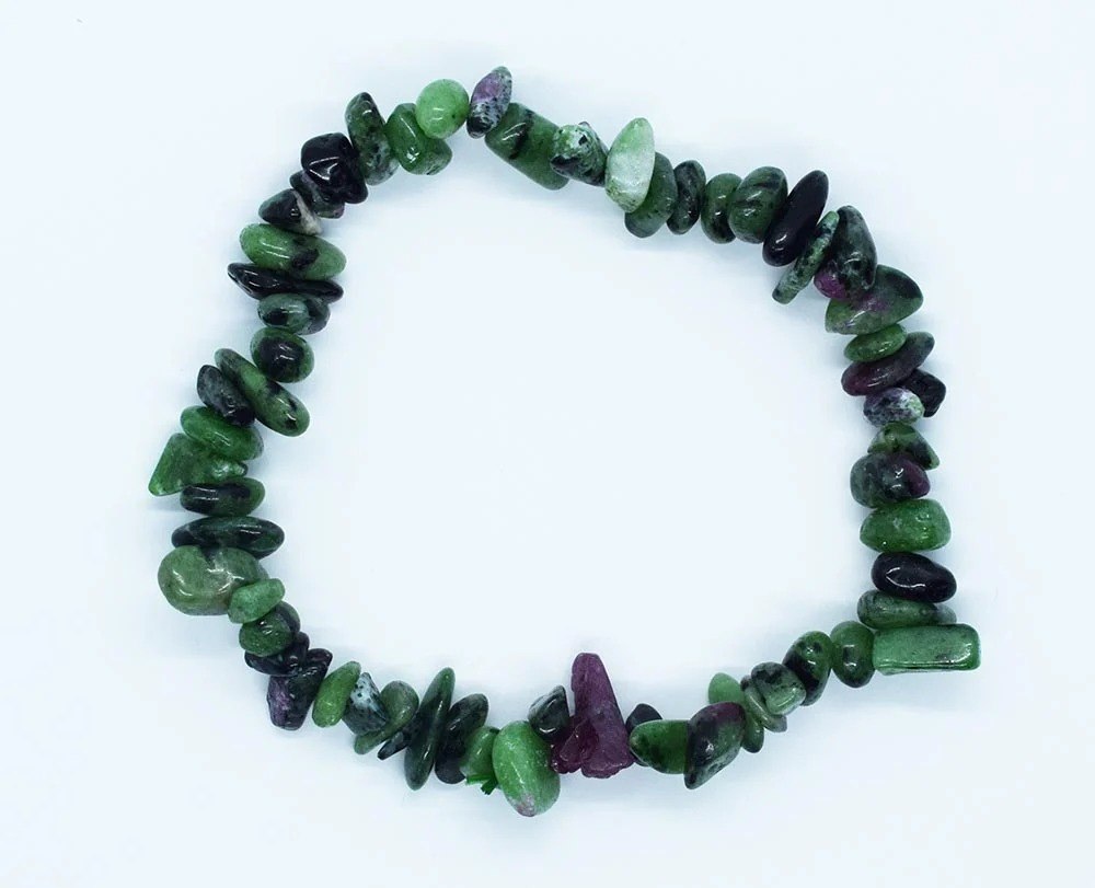 CRYSTAL BRACELET Ruby Zoisite