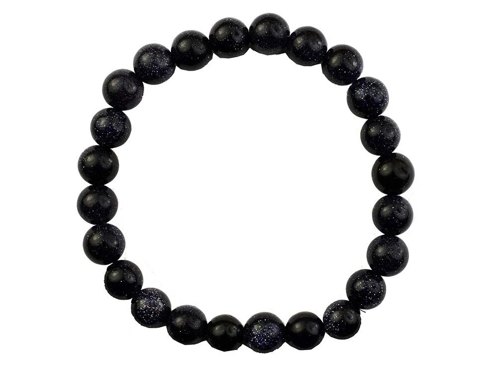 CRYSTAL BEAD BRACELET Blue Fluss