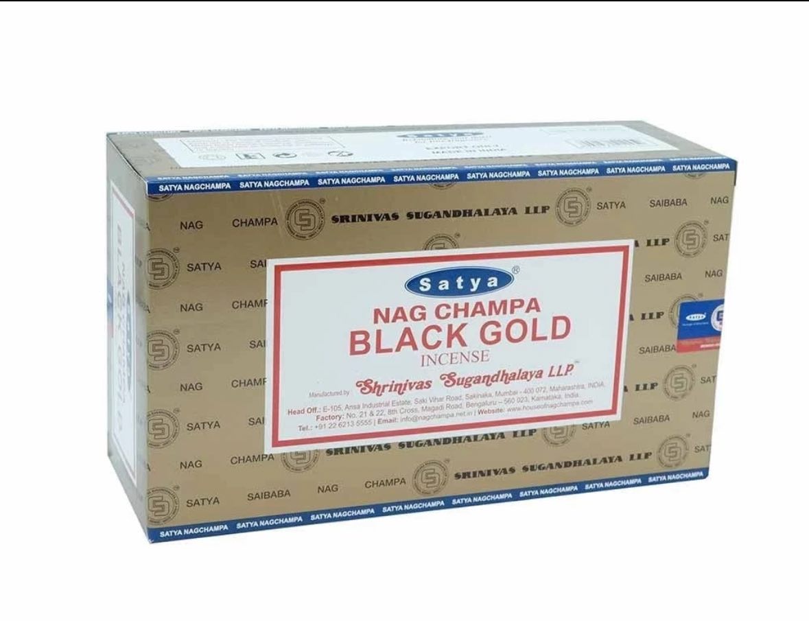 Satya Incense Black Gold