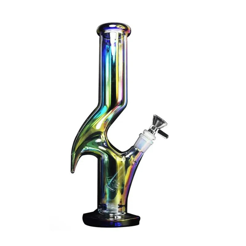 11" Metallic Novelty Glass Bong