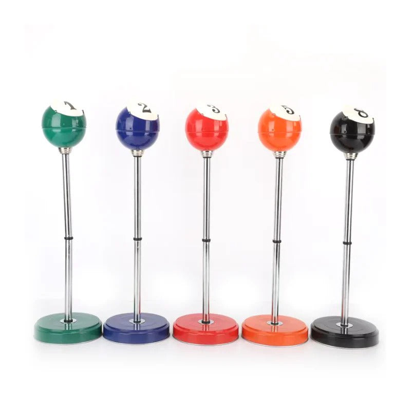 Standing Ashtray Stick Pool Ball Assorted Colour x 1