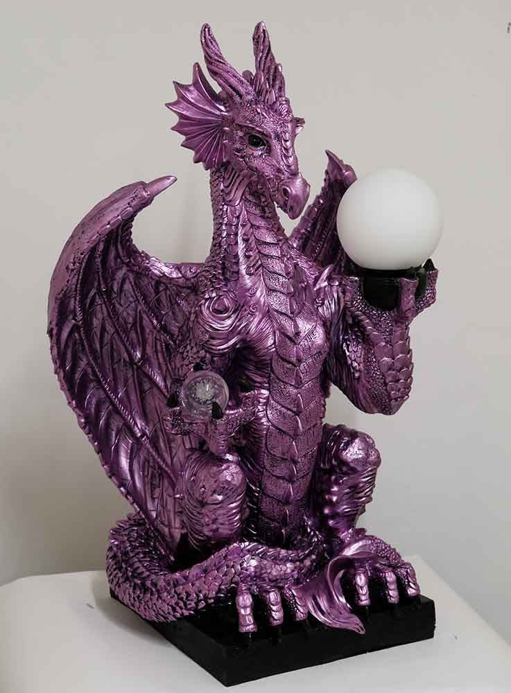 Dragon Lamp Purple COLLECTION ONLY