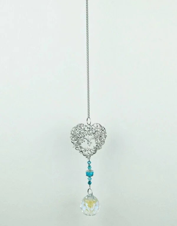 Suncatcher Tree of Life Heart