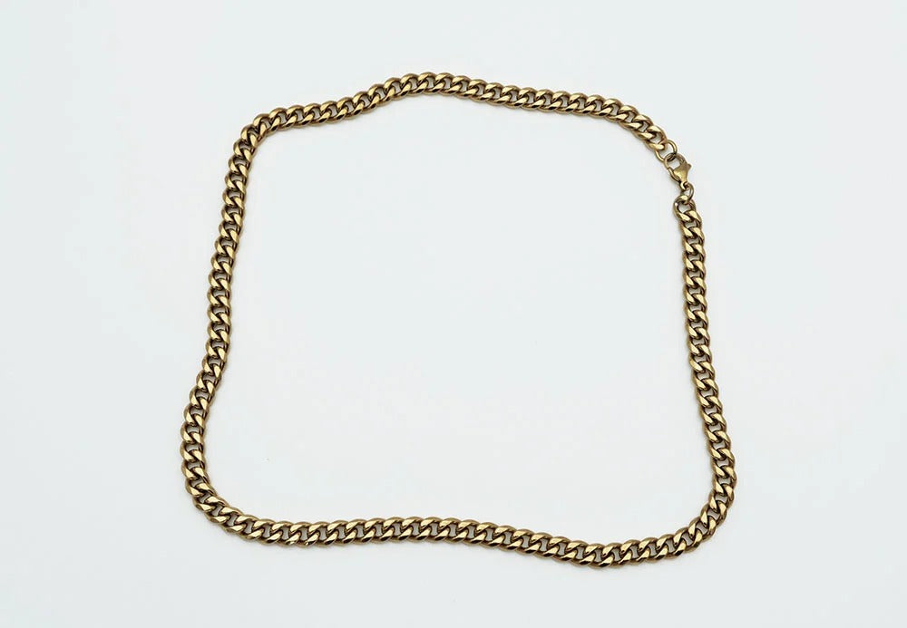 Chain Steel Gold 7mm 55cm