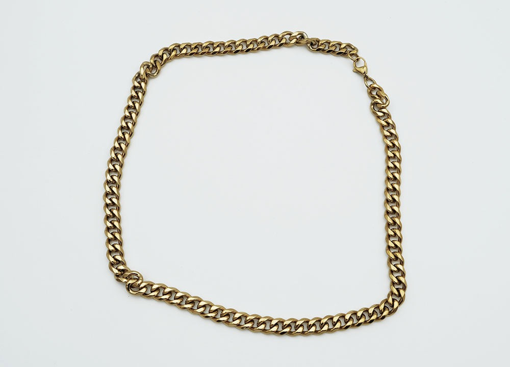 Chain Steel Gold 9mm 55cm