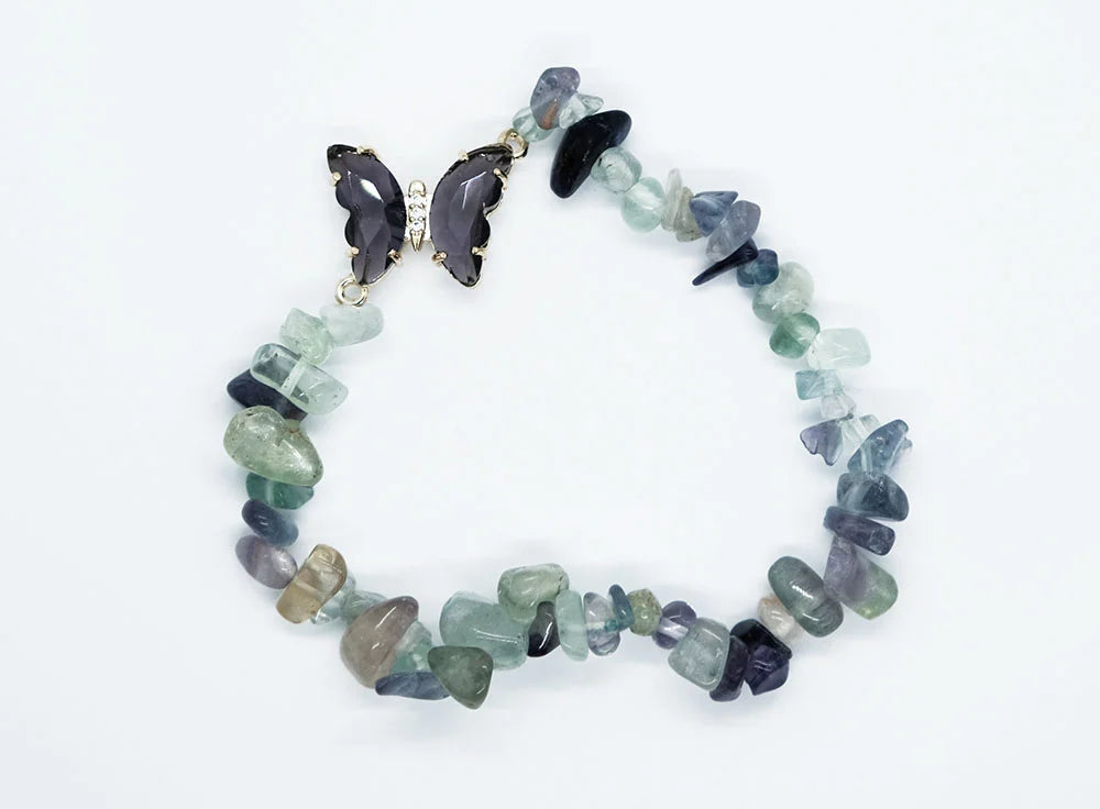 Bracelet.Ch Butterfly Fluorite