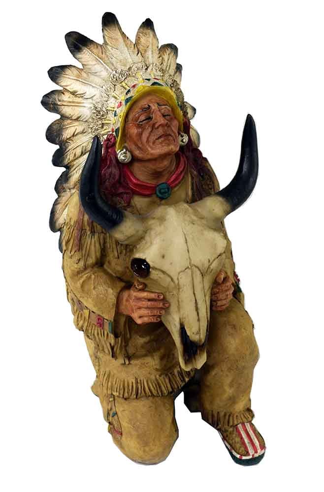 Indian Chief With Buffalo Head SKU: X74944