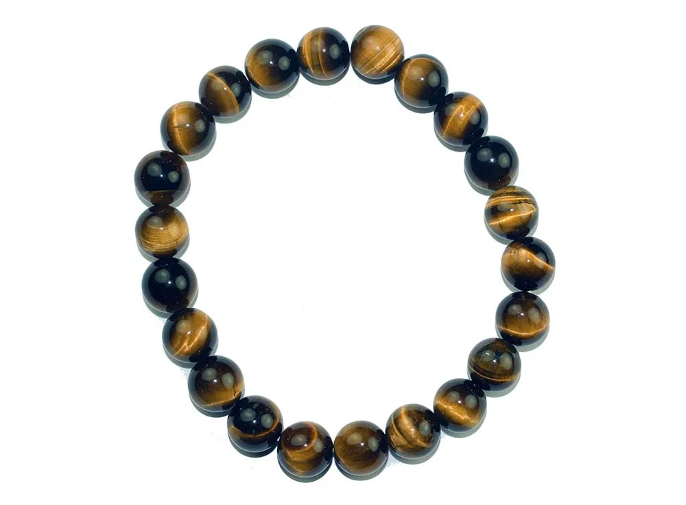 Bracelet Beaded Tiger Eye 8mm SKU: 76516