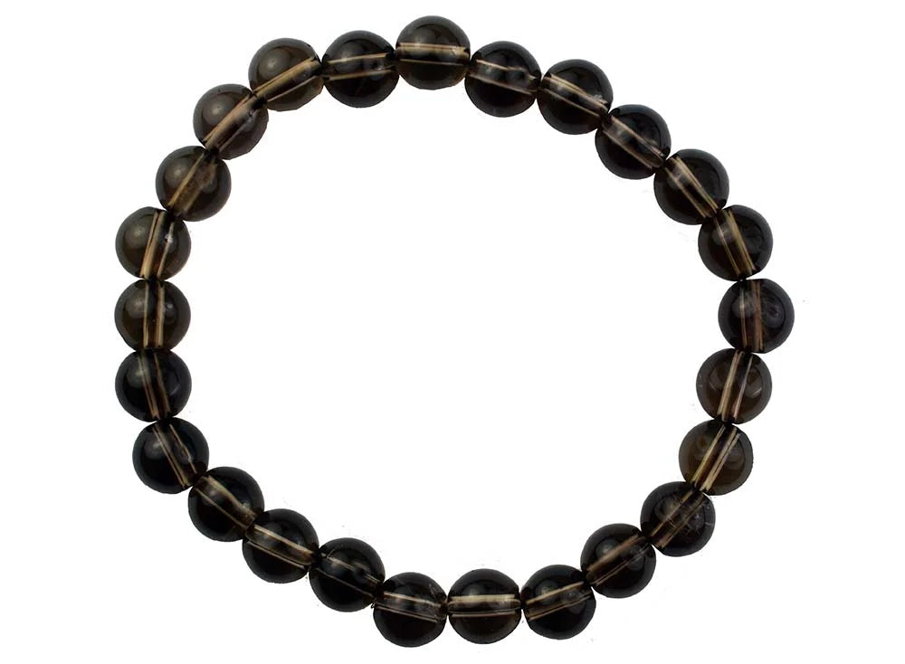 Bracelet Smoky Quartz 8mm Bead SKU: 77248