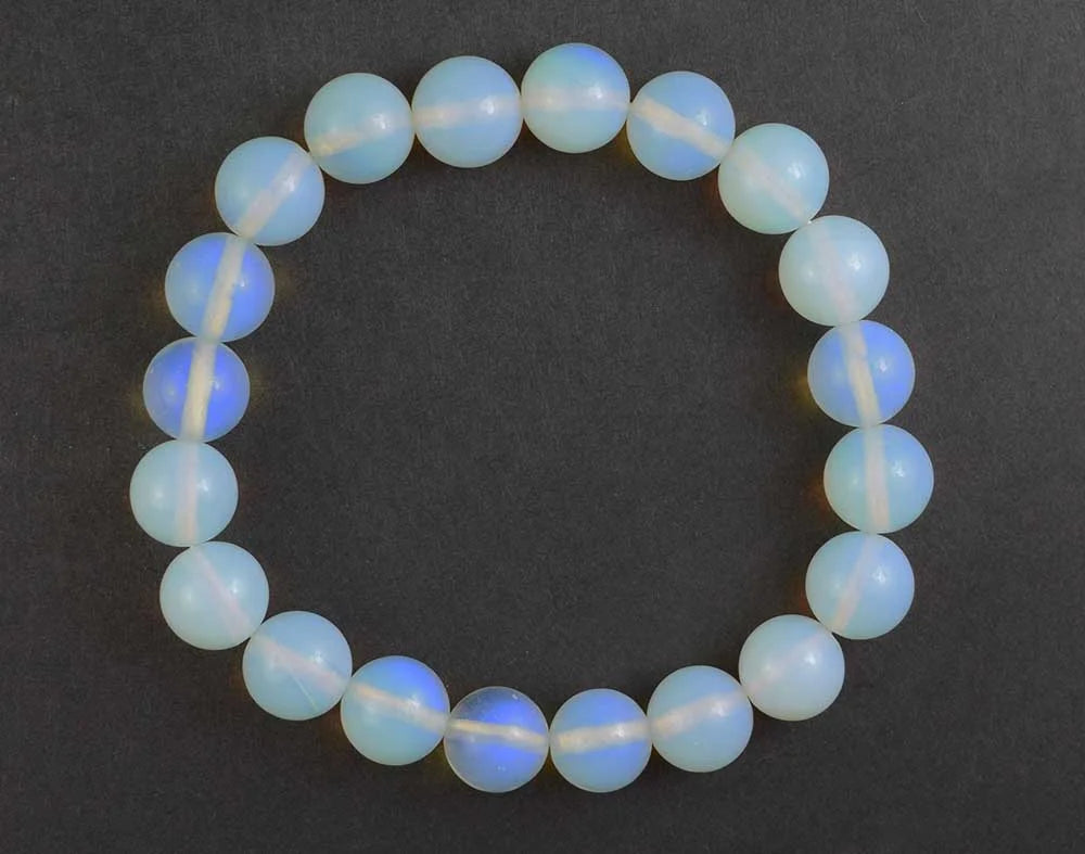 Bracelet Opalite 10mm Beads SKU: 77258