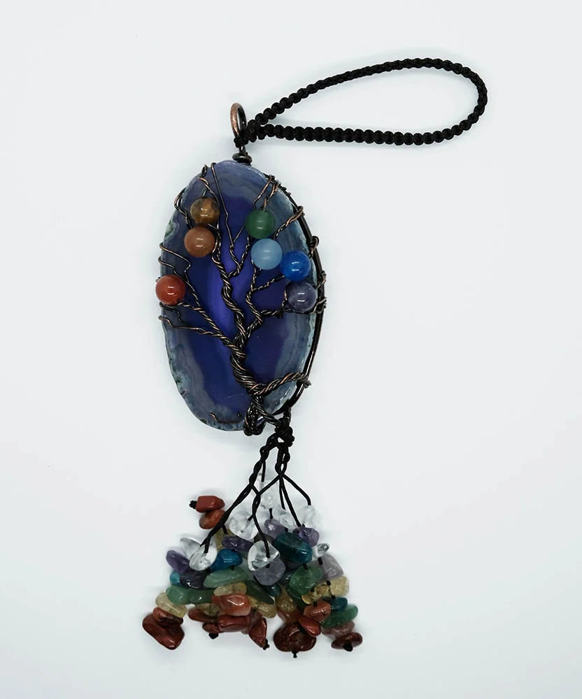 Hanger TOL On Agate Slice Purple