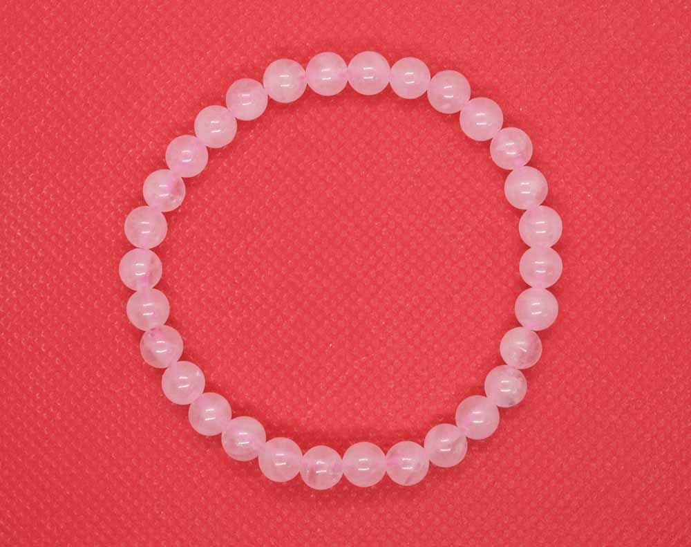 Bracelet 6mm Bead Rose Quartz SKU: 87728