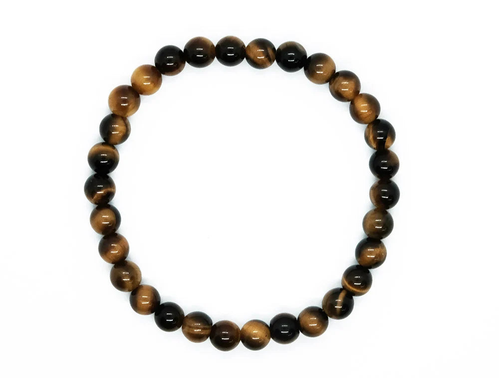 Bracelet 6mm Bead Tiger Eye SKU: 87933