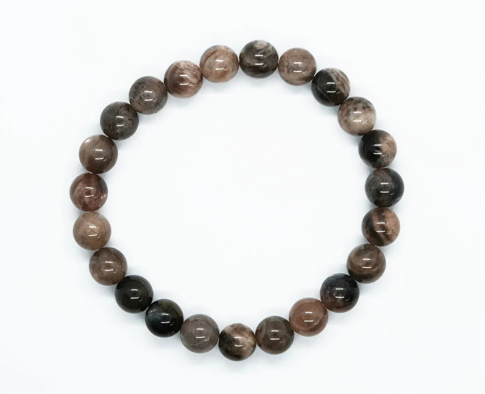Bracelet 8mm Black Moonstone SKU: 88145
