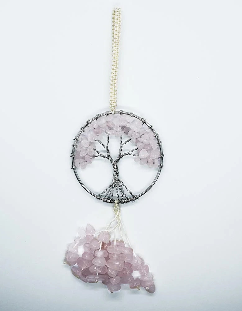 Hanger Tree Of Life Rose Quartz SKU: 89533
