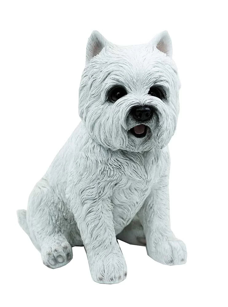 Puppy White Sitting 26.5x19x30cm SKU: X89841