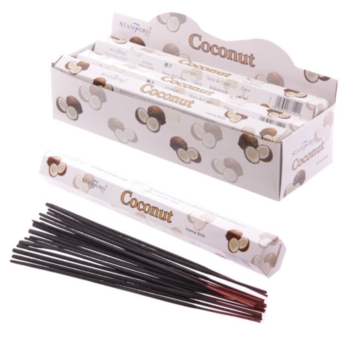 Stamford Premium Hex Incense Sticks Coconut