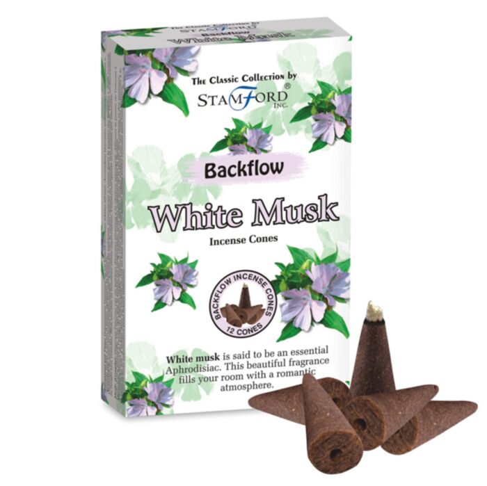 Stamford Backflow Incense Cones White Musk