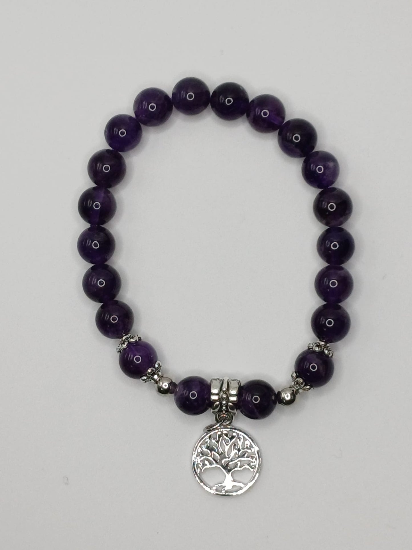 CRYSTAL BRACELET Bead Amethyst tree of life