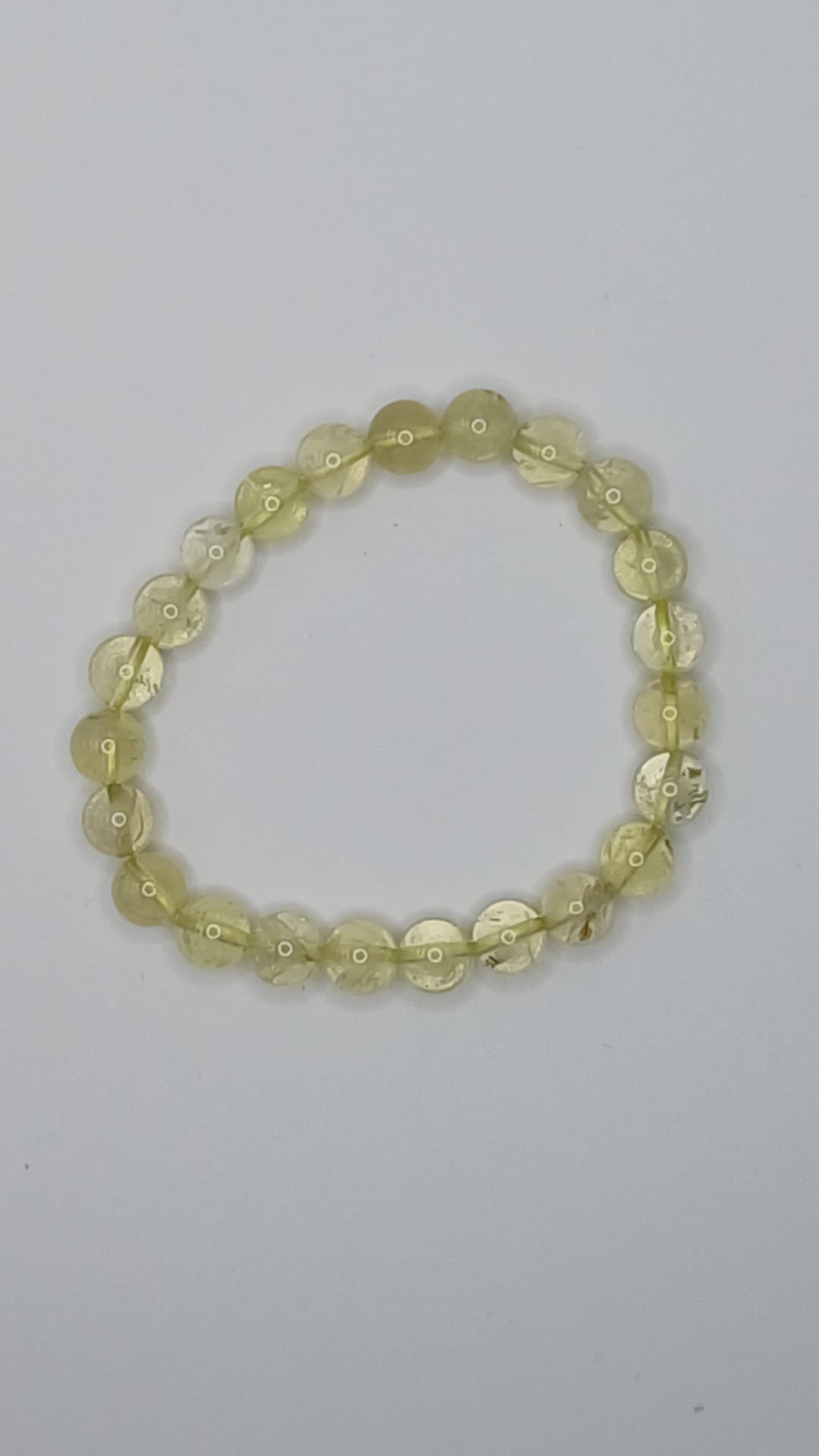 CRYSTAL BEAD BRACELET Lemon quartz