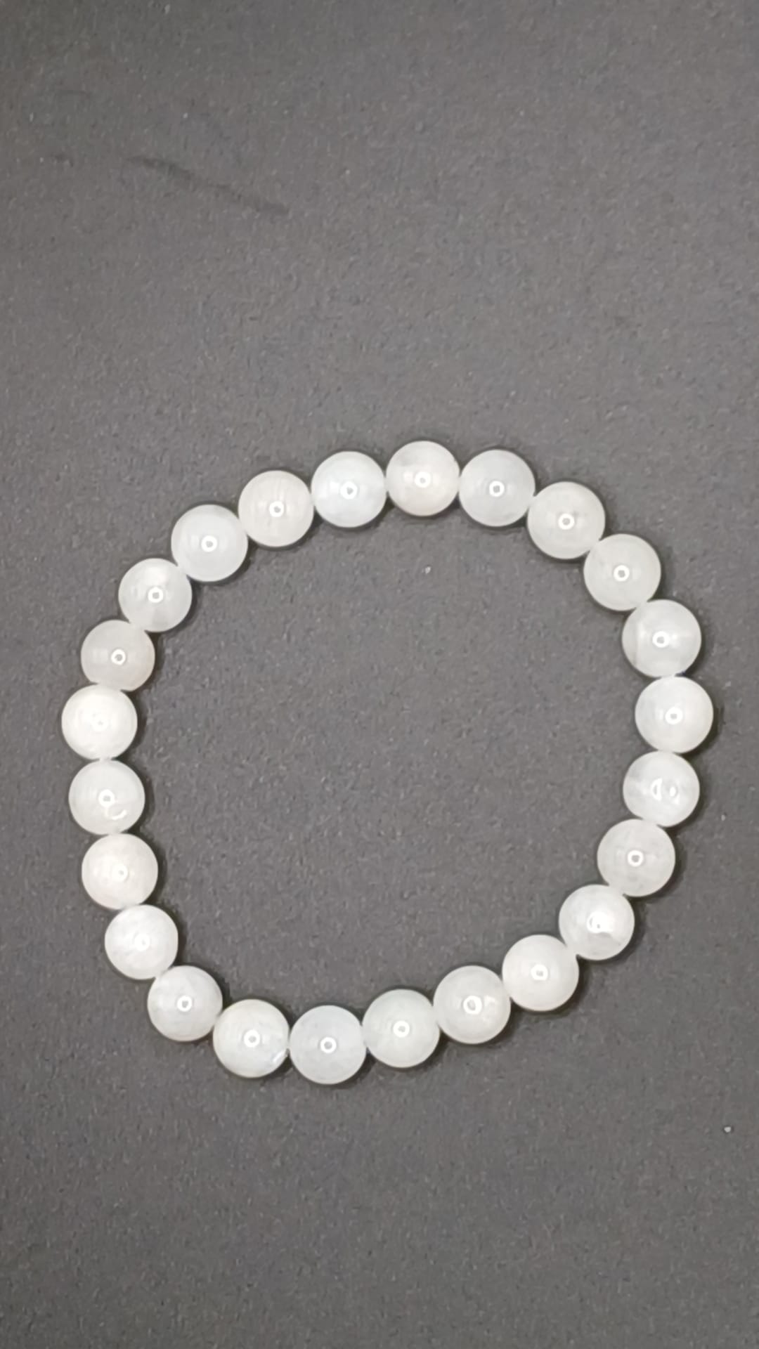 CRYSTAL BEAD BRACELET Rainbow moonstone