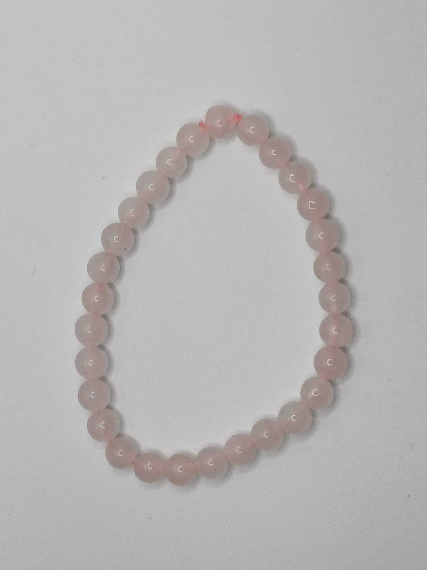 CRYSTAL BEAD BRACELET rose quartz