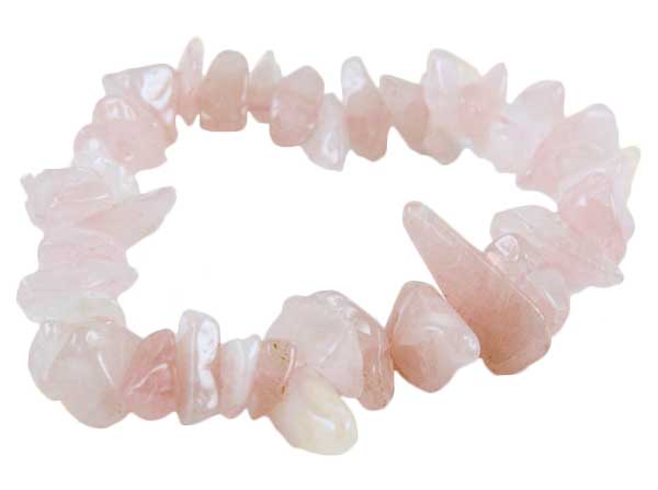 CRYSTAL BRACELET Rose Quartz Chunky