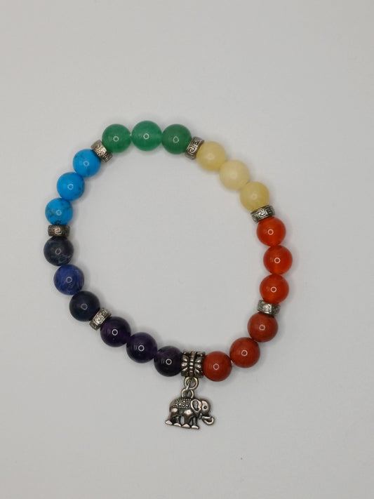 Bracelet Chakra Beads Elephant