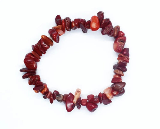CRYSTAL BRACELET  Red Coral
