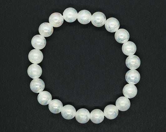CRYSTAL BEAD BRACELET Angel Aura Selenite
