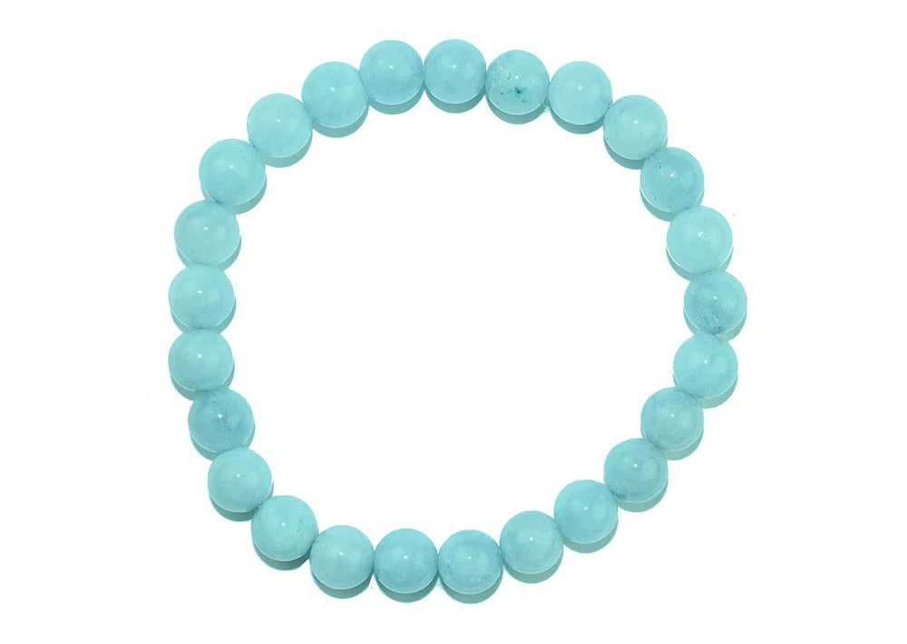 CRYSTAL BEAD BRACELET Aquamarine