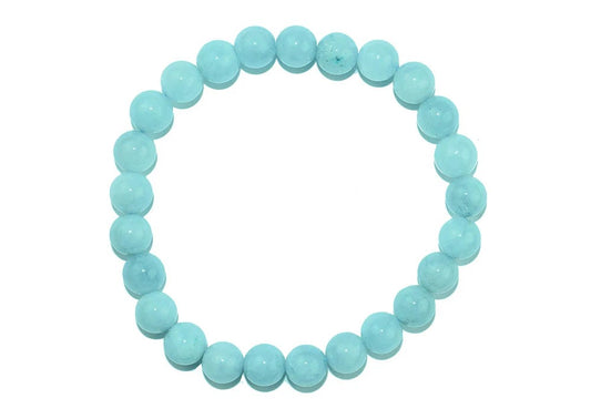 CRYSTAL BEAD BRACELET Aquamarine