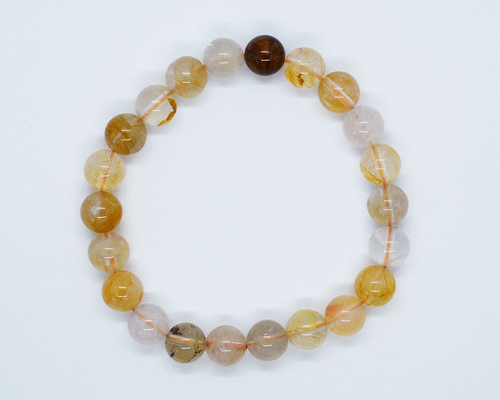 CRYSTAL BEAD BRACELET Gold Healer