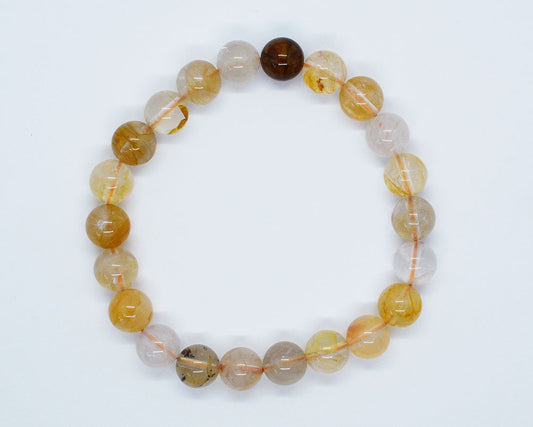 CRYSTAL BEAD BRACELET Gold Healer