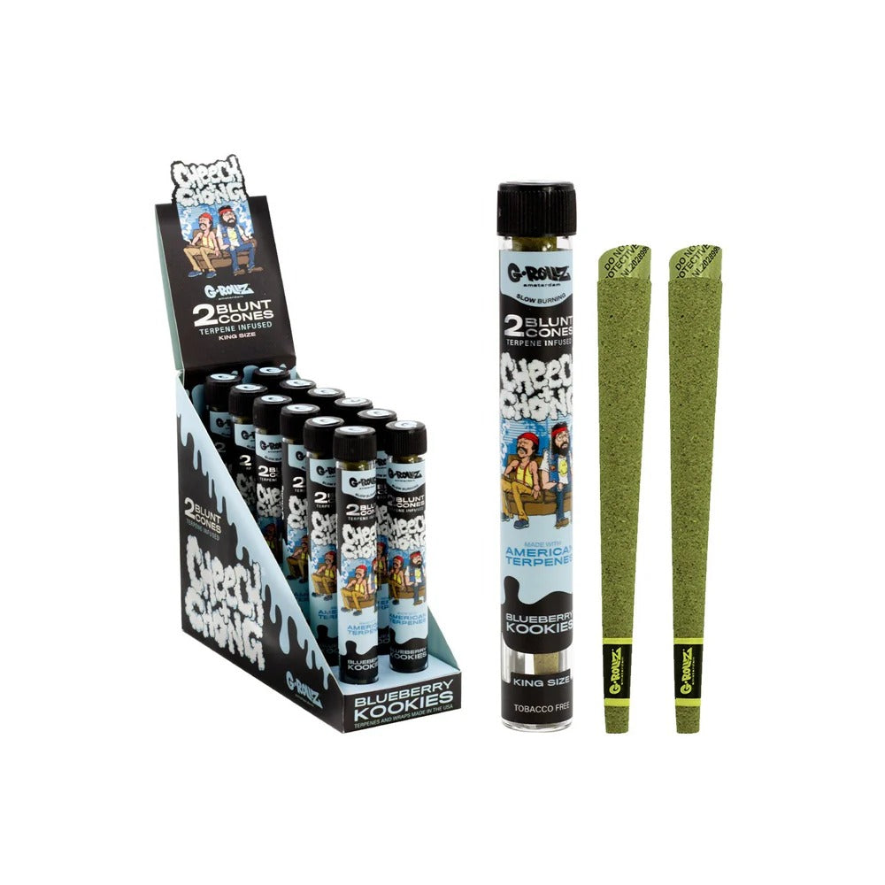 G-Rollz Terpene Infused Blunt Cones Blueberry Kookies