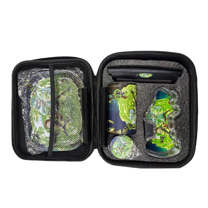 Zipper Set Smoking Set with Ashtray, Grinder, Tray and Containers Gift Set