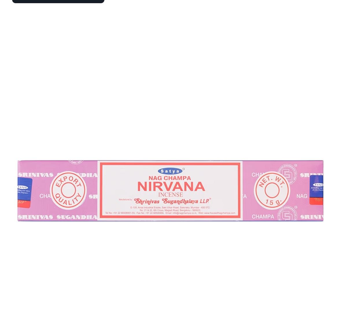 Satya Incense Nirvana