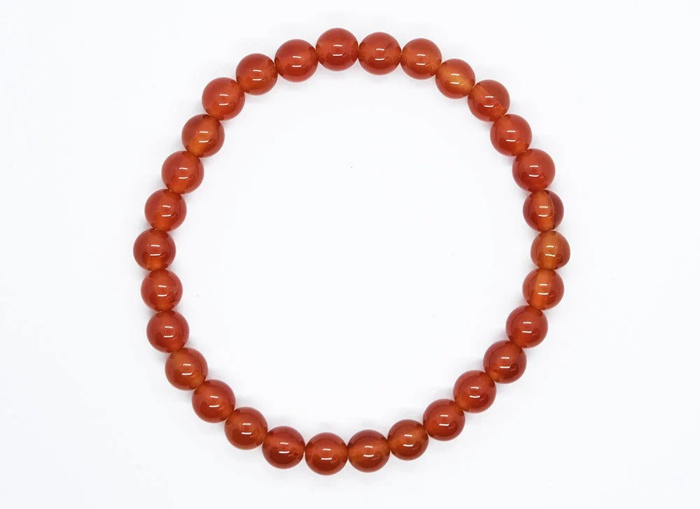 Bracelet 6mm Bead Carnelian