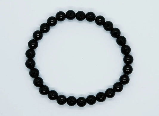 Bracelet 6mm Black Obsidian