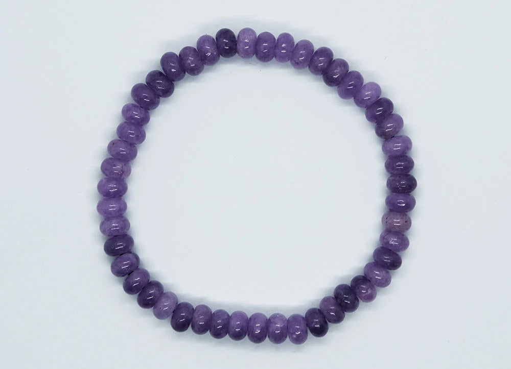 Bracelet Disc Lepidolite Color