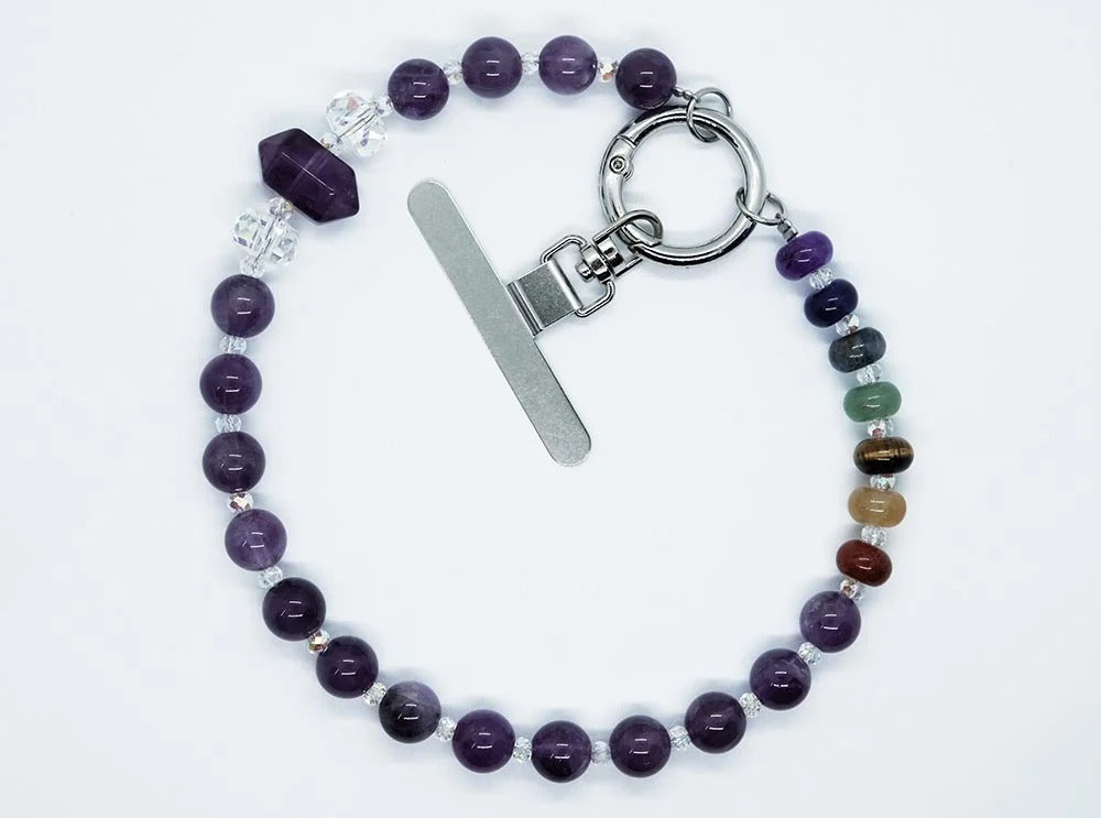 Phone Chain Amethyst & Wand