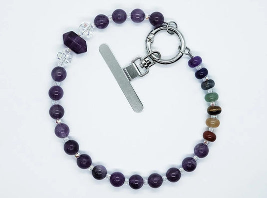 Phone Chain Amethyst & Wand