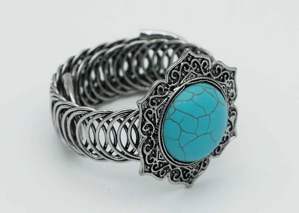 Bangle Blue Howlite Round