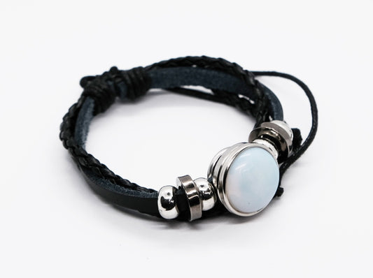 Bracelet Leather Opalite
