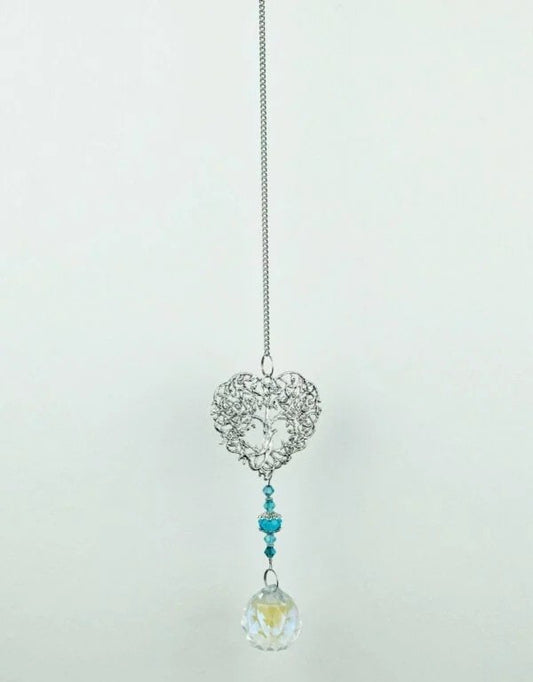 Suncatcher Tree of Life Heart