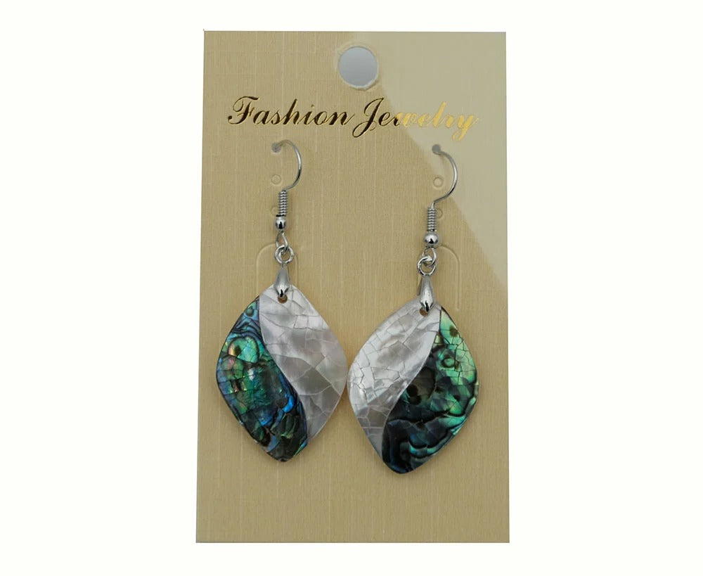 Earrings Rhombus Abalone
