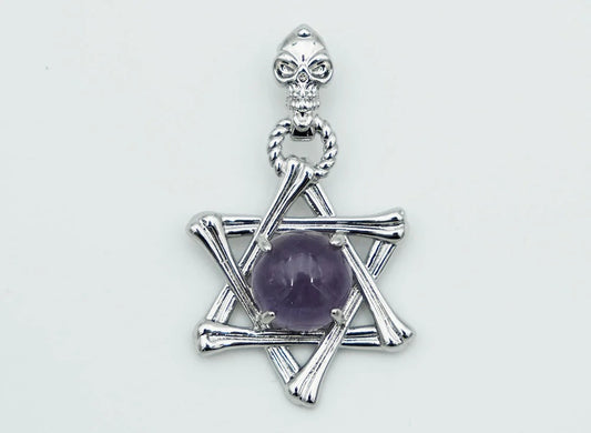 Pendant Hexagram Amethyst