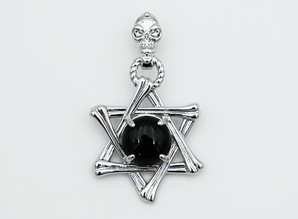 Pendant Hexagram Obsidian