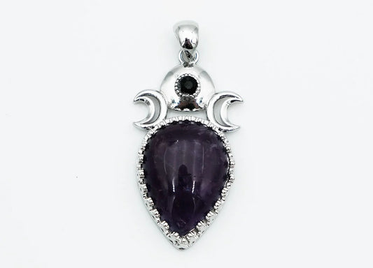 Pendant Triplemoon Amethyst